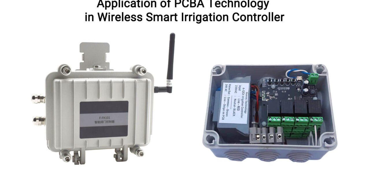 The core control module of the wireless smart irrigation controller adopts a high-performance PCBA circuit board
