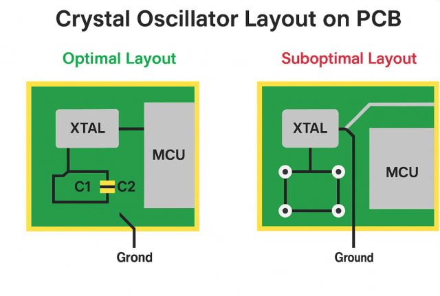 How to Lay Out a Crystal Oscillator on a PCB 1 Crystal Oscillator Layout on PCB
