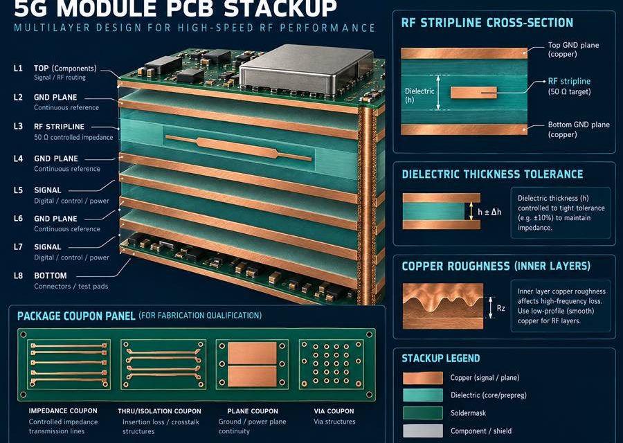 Selecting a 5G Module PCB Stackup Without Hiding the Loss Budget