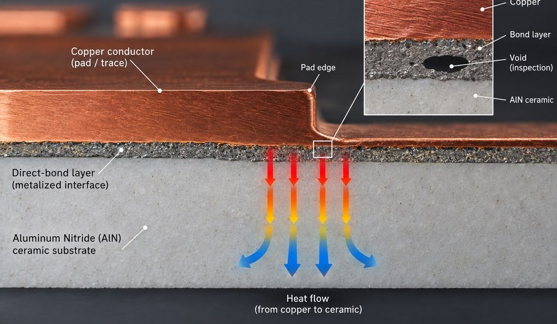 Aluminum Nitride PCB Direct-Bond Copper: Metallization and Via Reliability Before Qualification