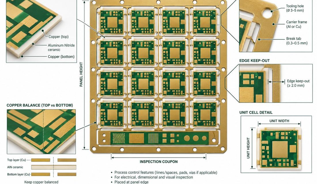 Aluminum Nitride PCB Inverter Modules: DFM, Panel Handling, and Production Release Controls