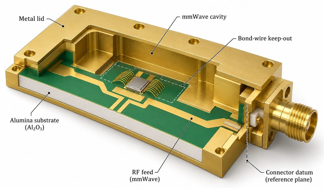 Alumina PCB for mmWave Packaging: Cavity, Ground, and Connector Datum Control