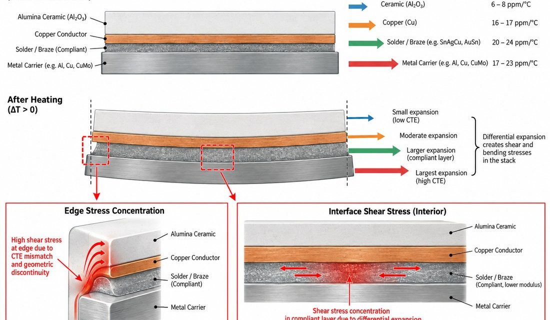 Alumina PCB High-Power Reliability: Thermal Cycling, Copper Stress, and Interface Design