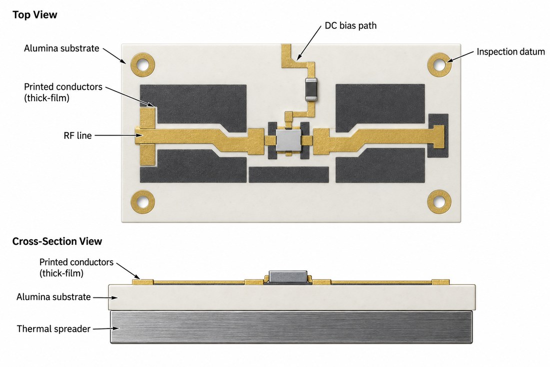 Alumina Pcb Thick Film Layout Alumina PCB