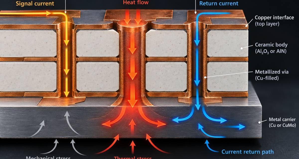 Ceramic PCB Metallization and Via Reliability: A Practical Review for RF Power Boards