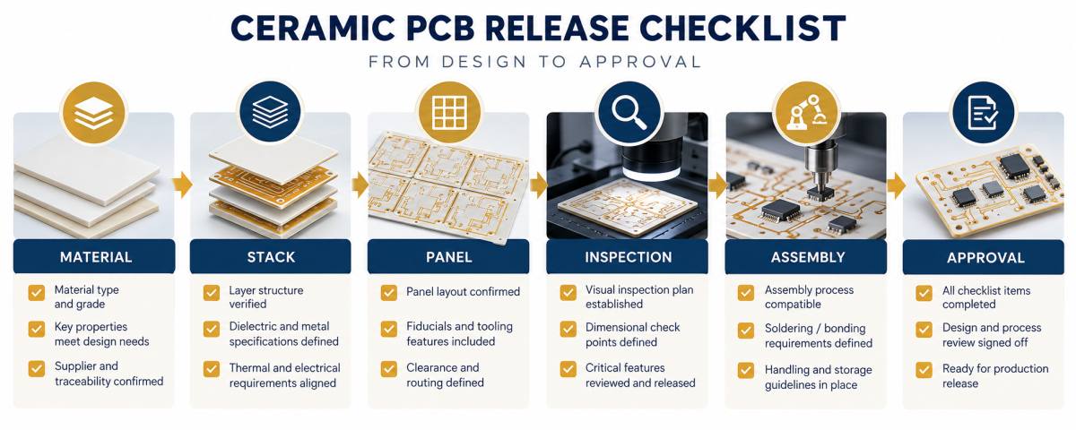 Release workflow Ceramic PCB