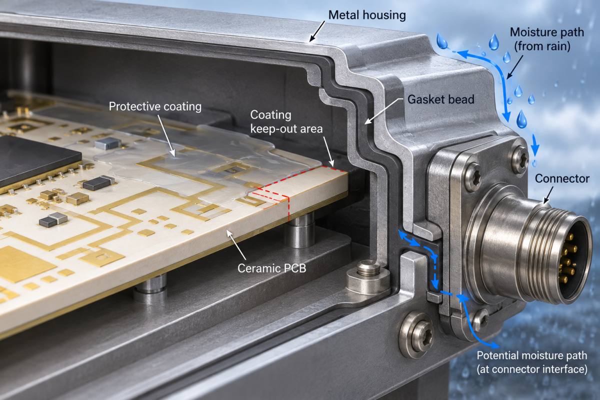 Ceramic seal interface Ceramic PCB
