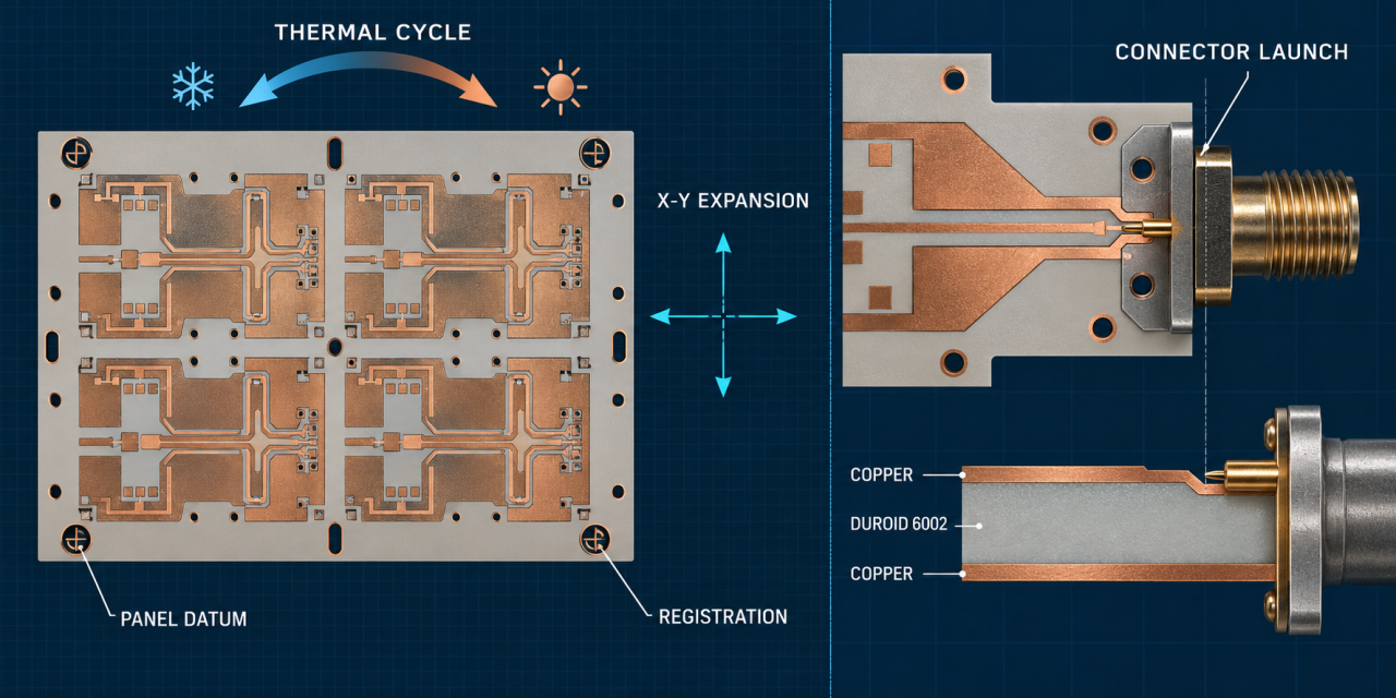 Duroid 6002 PCB Thermal Registration: 6 Controls for Outdoor Microwave Modules