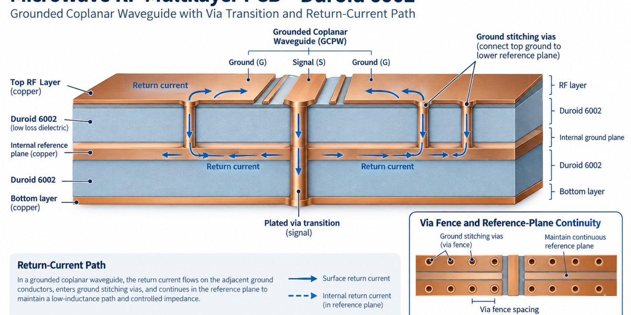 Duroid 6002 PCB Via Transition: 7 Critical Controls for Stable Microwave Return Paths