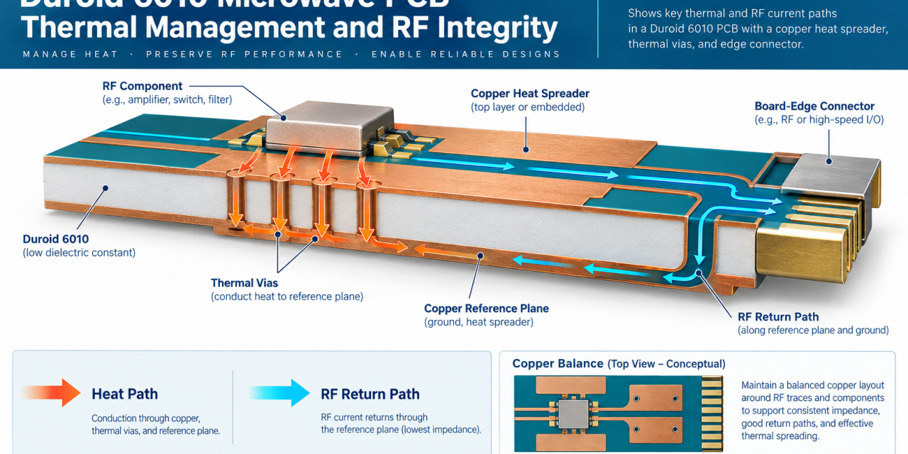 Duroid 6010 PCB Thermal Management: 7 Critical Controls for Stable RF Power