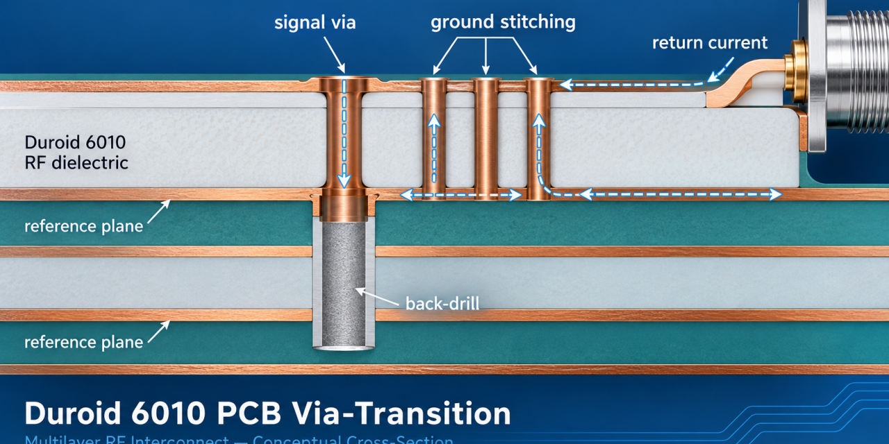 Duroid 6010 PCB Via Transition: 7 Critical Controls for Stable RF Interconnects