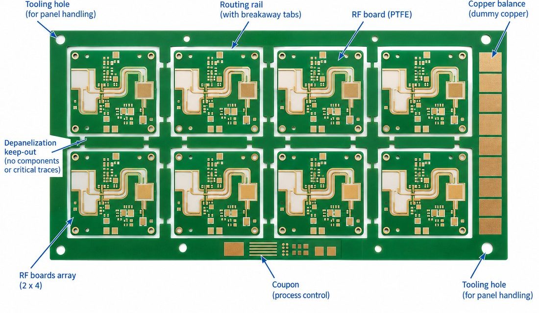 PTFE PCB DFM: Panelization and Procurement Controls for Repeatable RF Builds