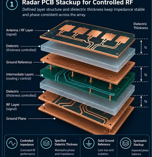 How a Radar PCB Stackup Preserves Phase Consistency Across the Array