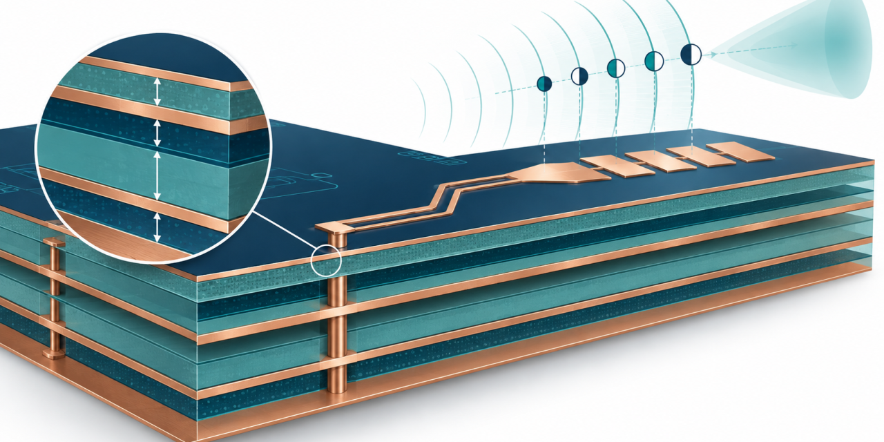RO4835 PCB Stackup Decisions for 77 GHz Radar Phase Stability