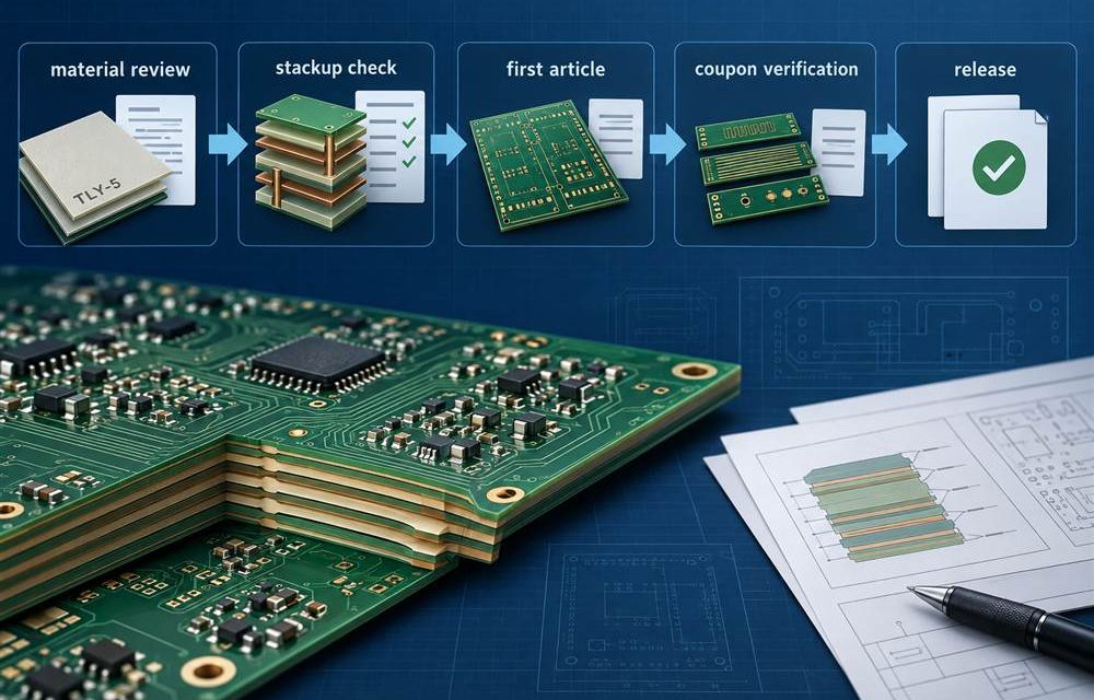 Taconic TLY-5 PCB Production Release: Linking DFM, Coupons, and Engineering Change Control