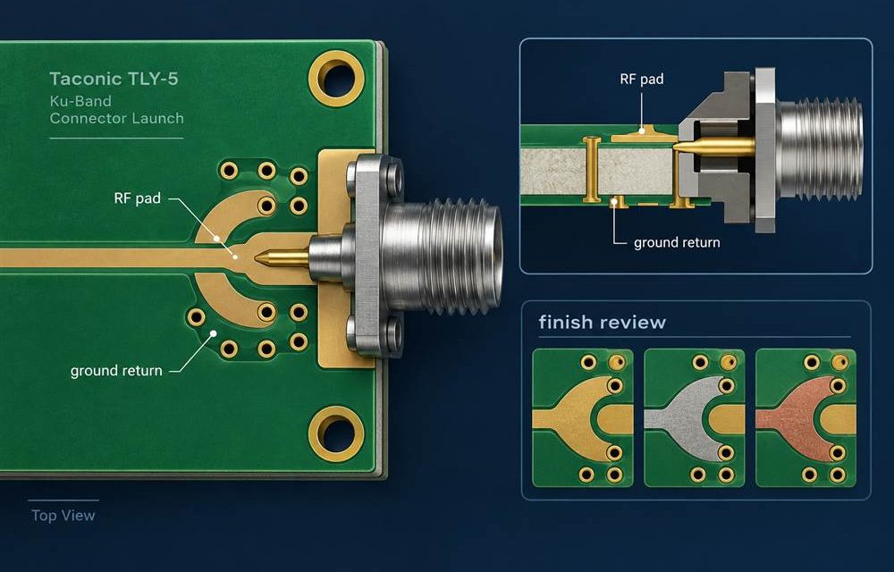 Taconic TLY-5 PCB for Ku-Band Antennas: Managing Phase Stability from Stackup to Launch