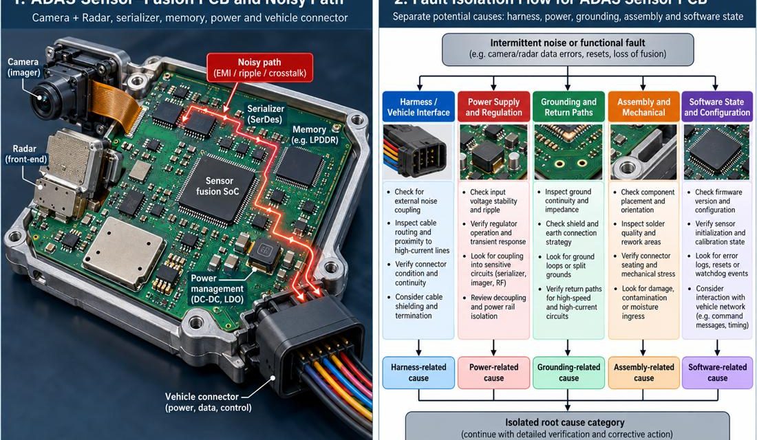 Separating Harness Noise from Board Faults on an ADAS Sensor PCB