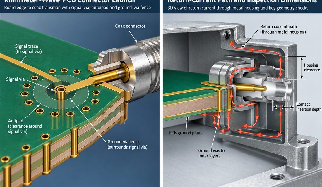 Designing the Connector Launch of an Automotive High Frequency PCB