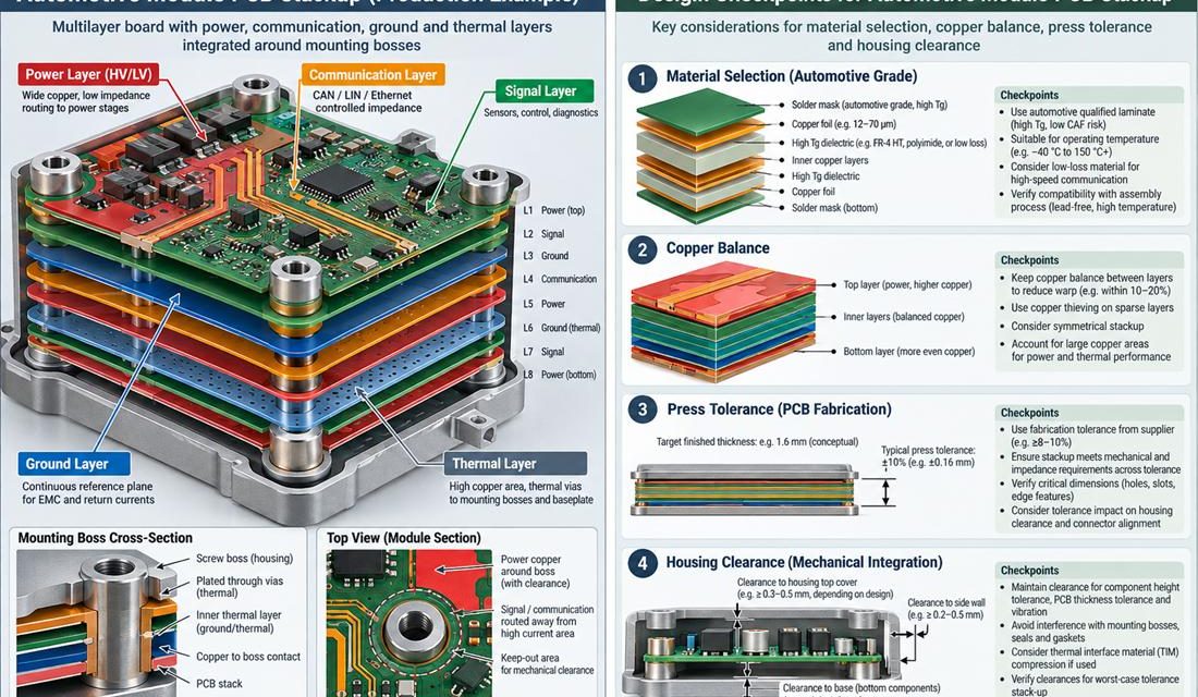 Making an Automotive Module PCB Stackup Manufacturable Before EVT