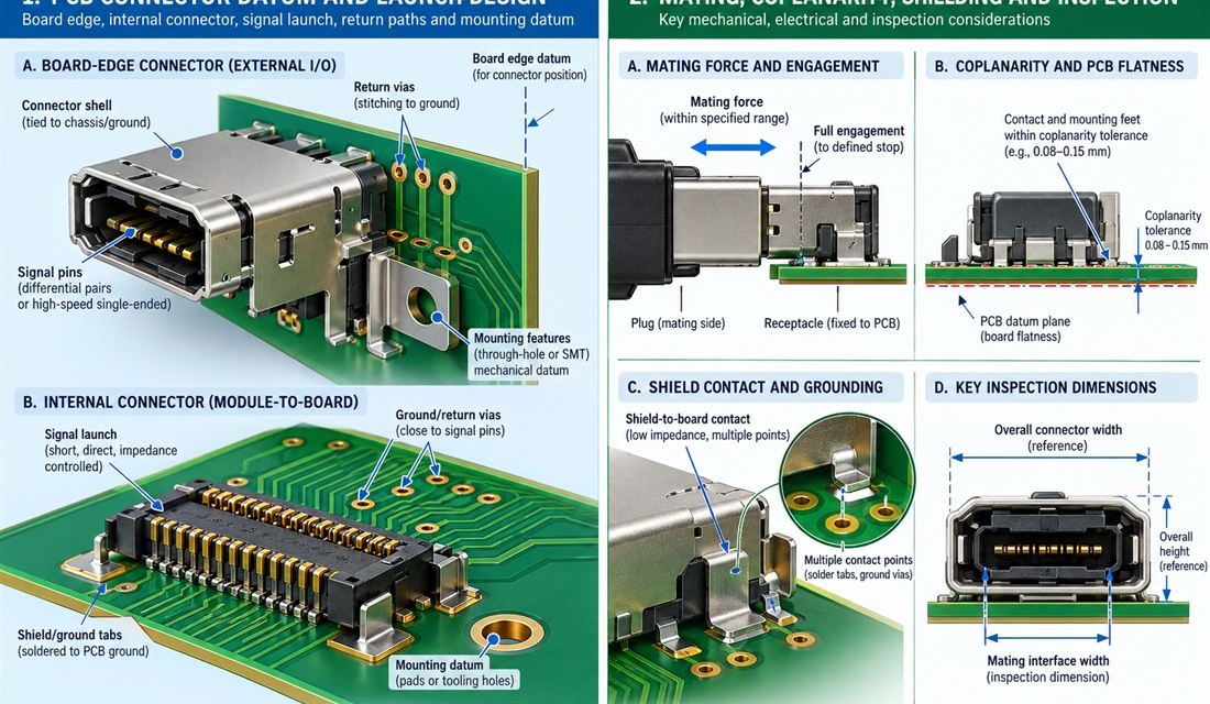 A Mechanical-and-Electrical Datum for Automotive Module PCB Connectors
