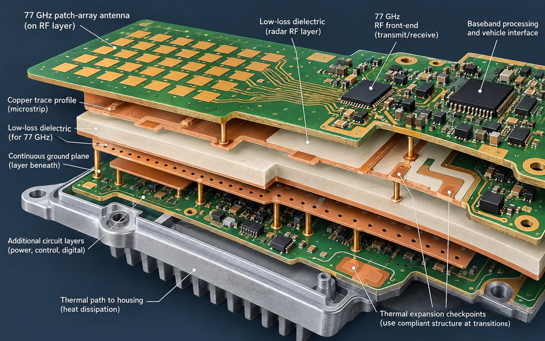 Automotive Radar Sensor PCB