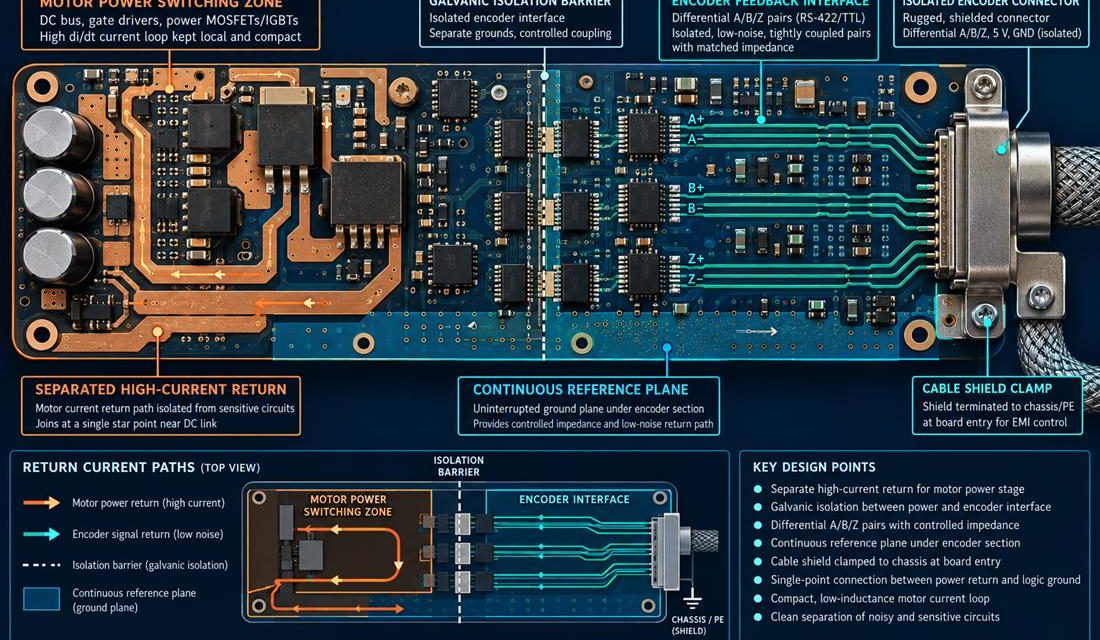 Industrial Automation PCB Servo Feedback: Keeping Encoder Phase Intact