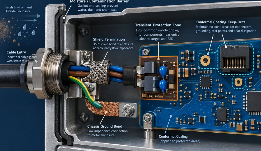 Industrial IoT PCB for Harsh Enclosures: When Shielding Meets Coating