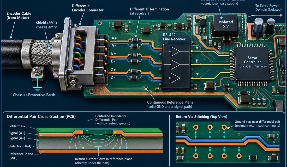 Robotics PCB Encoder Feedback: Keeping A/B/Z Phase Intact