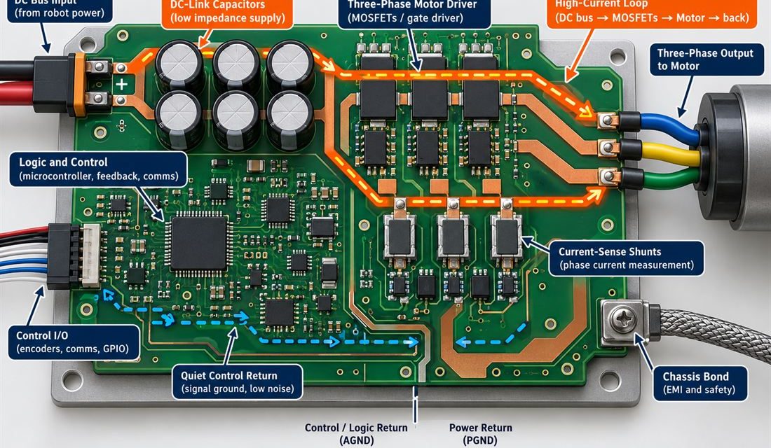 Robotics PCB Motor Drive Layout: Keeping Torque Commands Clean