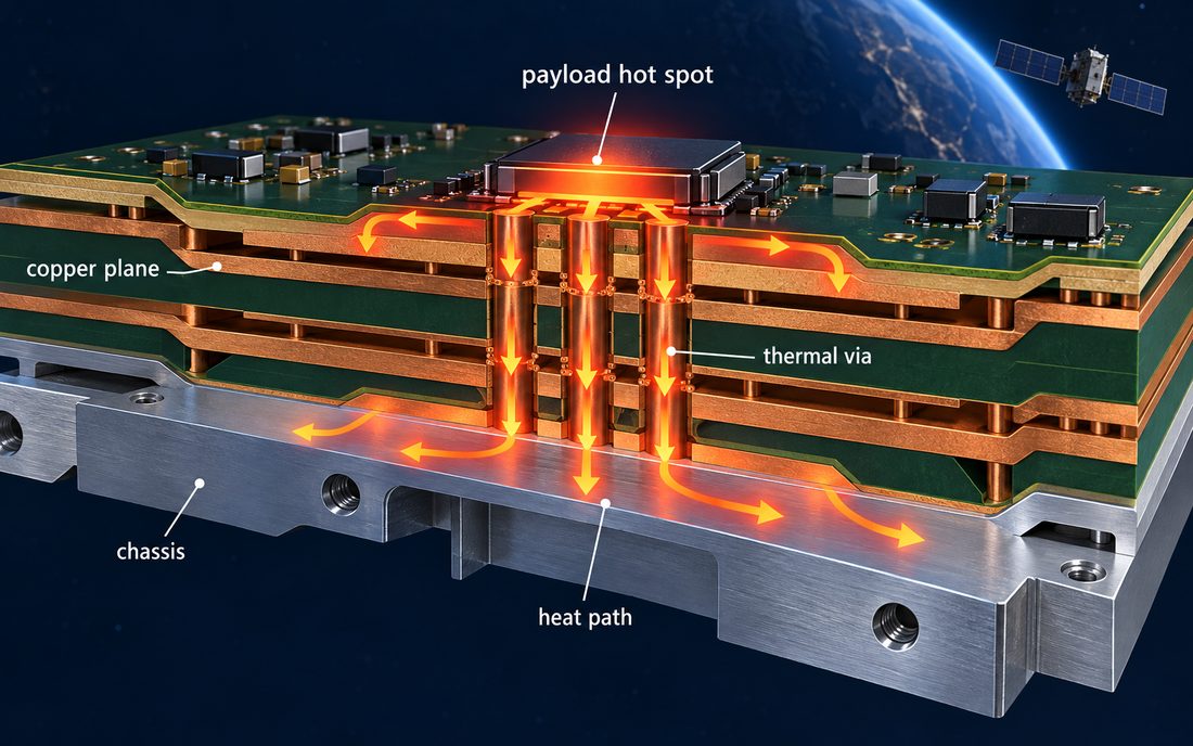Satellite PCB thermal drift