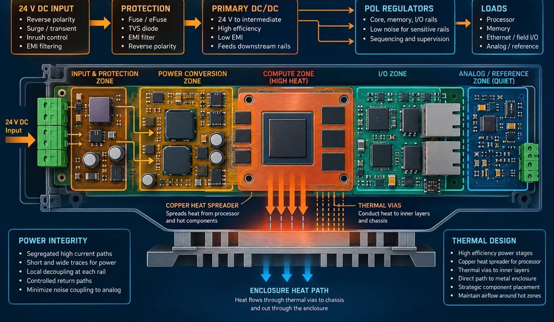 Smart Factory PCB Power Architecture: Keeping Edge Controllers Cool