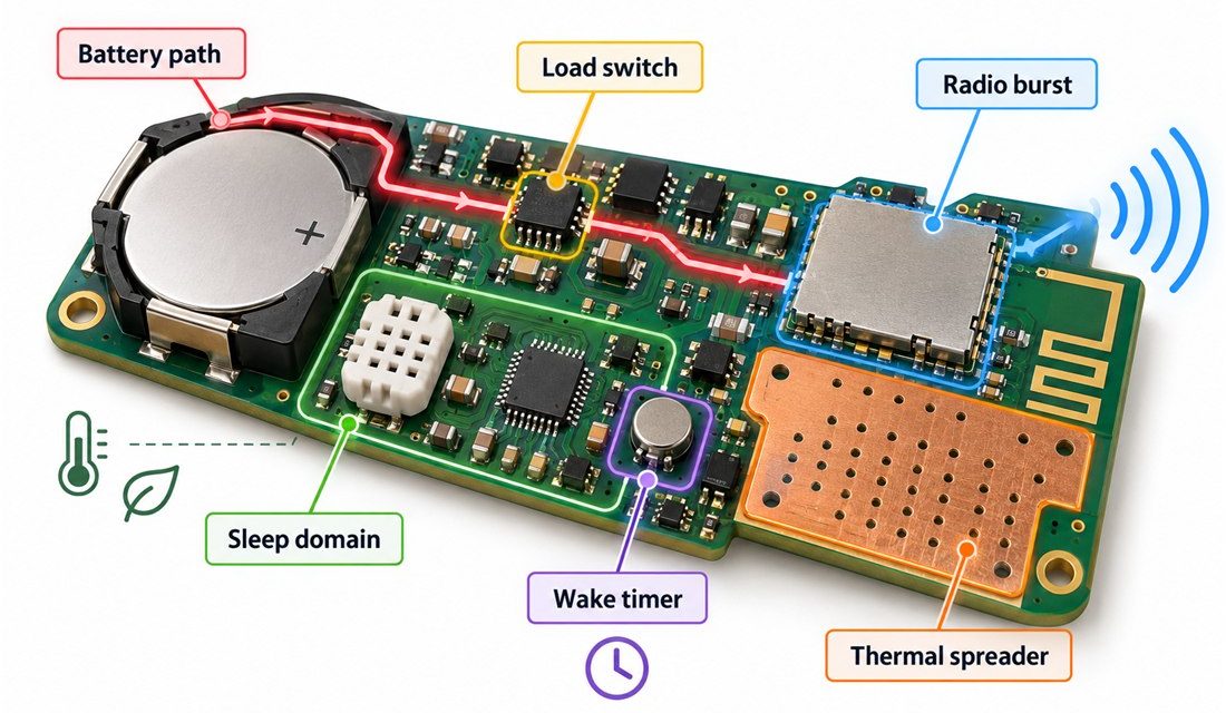 How a Smart Home PCB Protects Battery Life During Radio Bursts
