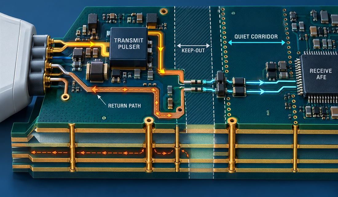 How to Keep a High-Voltage Pulser from Polluting an Ultrasound PCB Receive Path